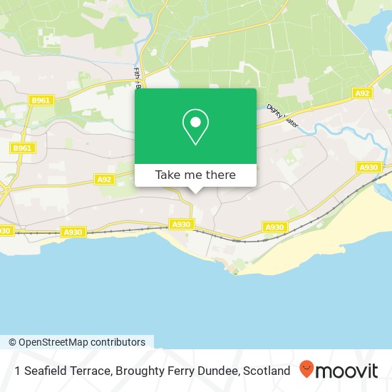 1 Seafield Terrace, Broughty Ferry Dundee map