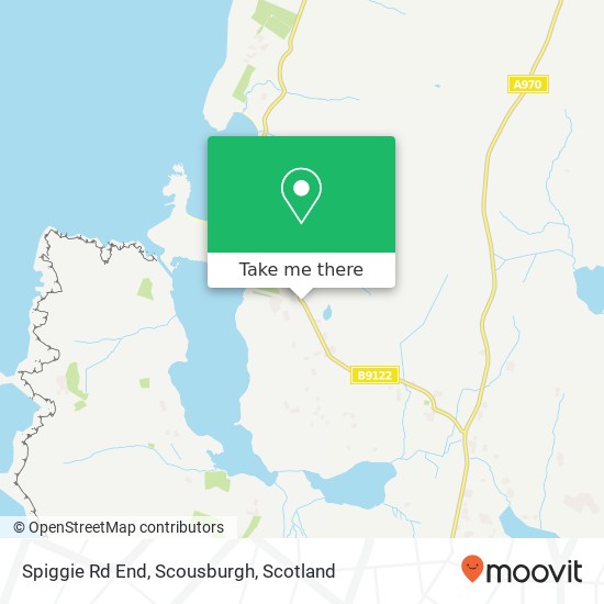 Spiggie Rd End, Scousburgh map