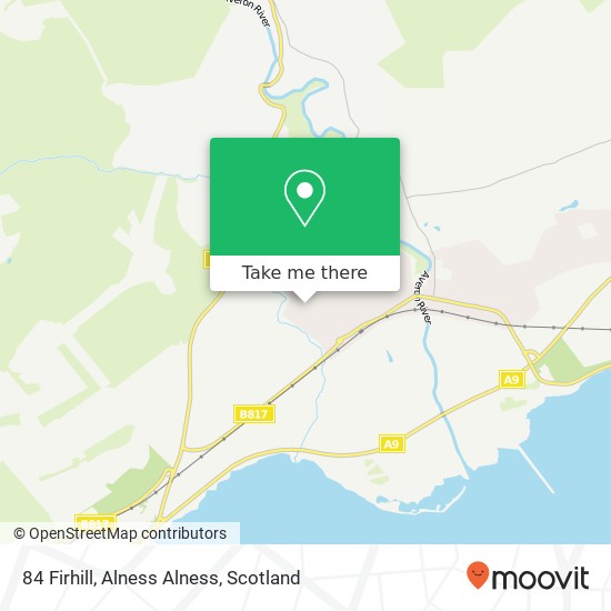 84 Firhill, Alness Alness map
