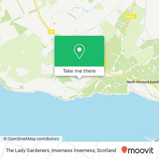 The Lady Gardeners, Inverness Inverness map