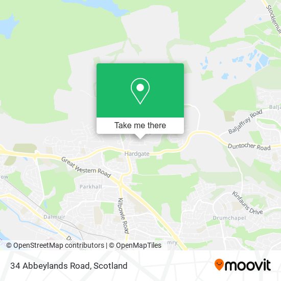 34 Abbeylands Road map
