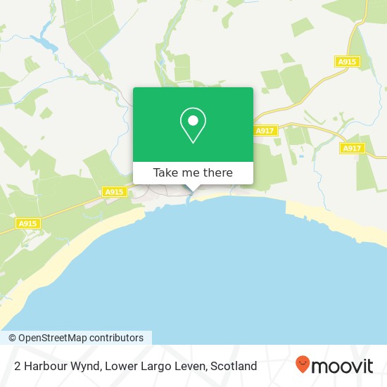 2 Harbour Wynd, Lower Largo Leven map