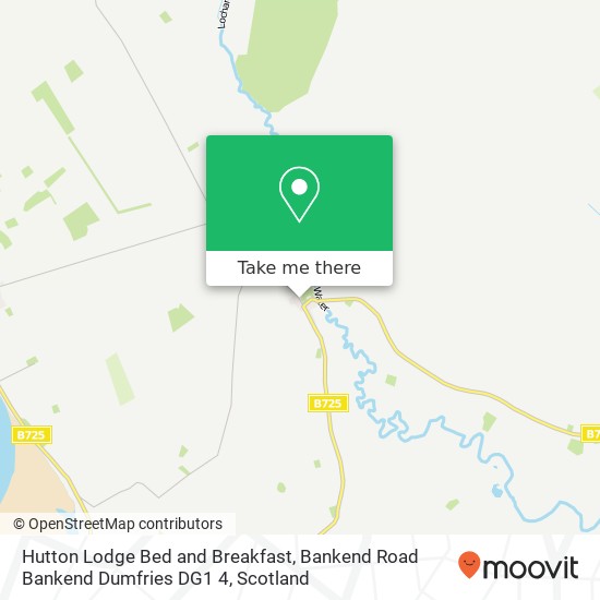 Hutton Lodge Bed and Breakfast, Bankend Road Bankend Dumfries DG1 4 map