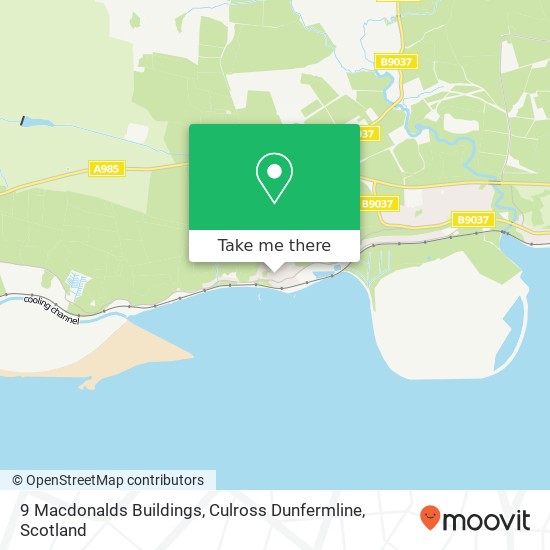 9 Macdonalds Buildings, Culross Dunfermline map