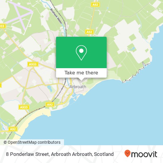 8 Ponderlaw Street, Arbroath Arbroath map