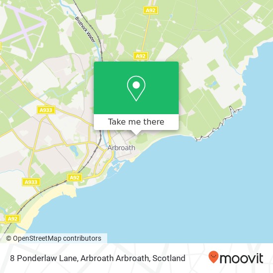 8 Ponderlaw Lane, Arbroath Arbroath map