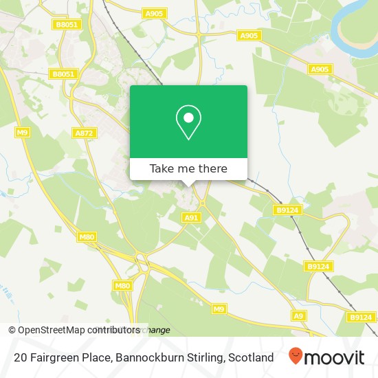 20 Fairgreen Place, Bannockburn Stirling map