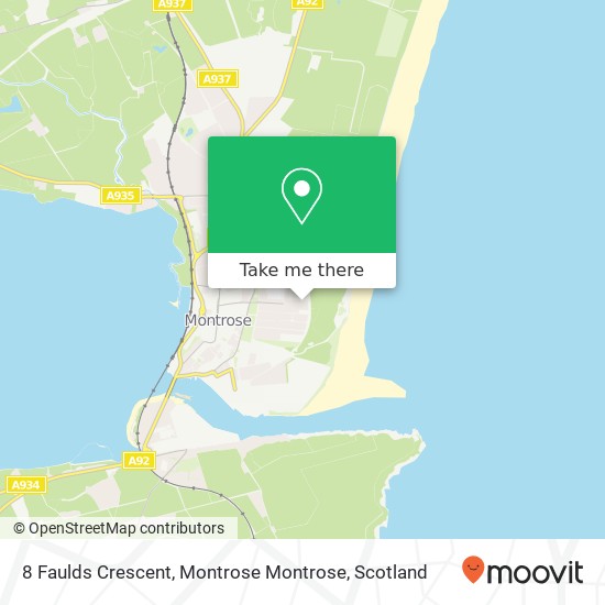 8 Faulds Crescent, Montrose Montrose map