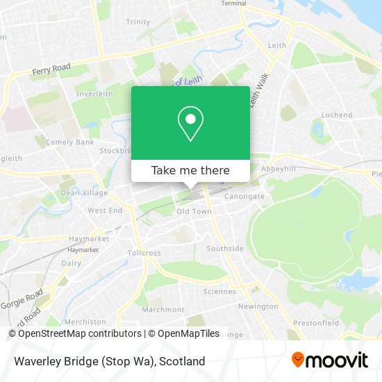 Waverley Bridge (Stop Wa) map