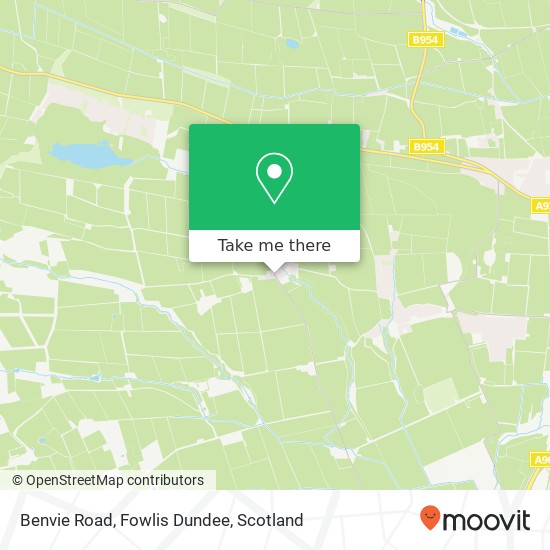 Benvie Road, Fowlis Dundee map