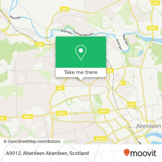 A9012, Aberdeen Aberdeen map