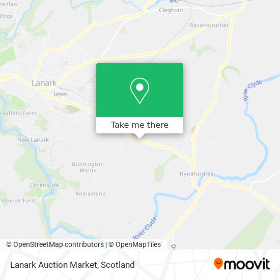 Lanark Auction Market map