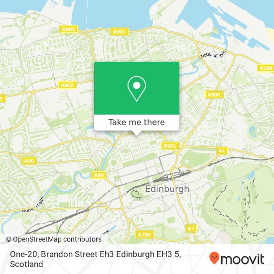 One-20, Brandon Street Eh3 Edinburgh EH3 5 map