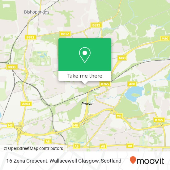 16 Zena Crescent, Wallacewell Glasgow map