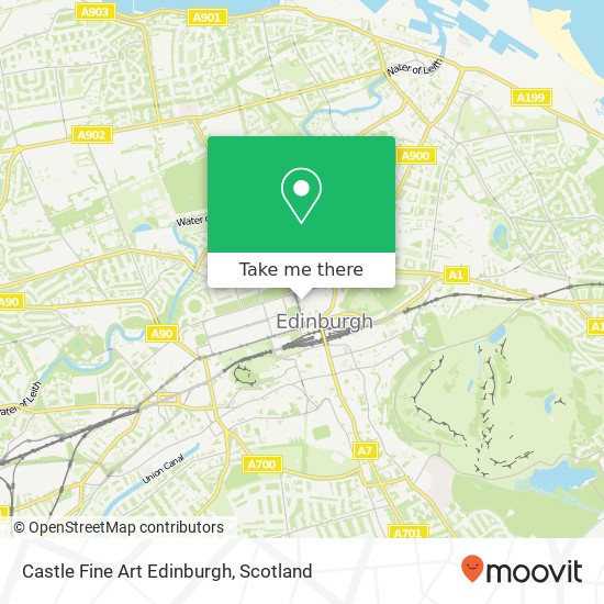 Castle Fine Art Edinburgh map