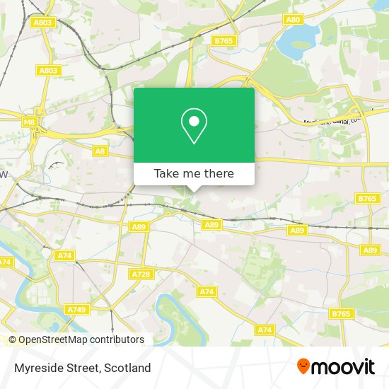 Myreside Street map