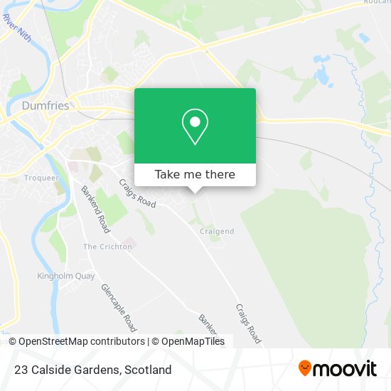23 Calside Gardens map