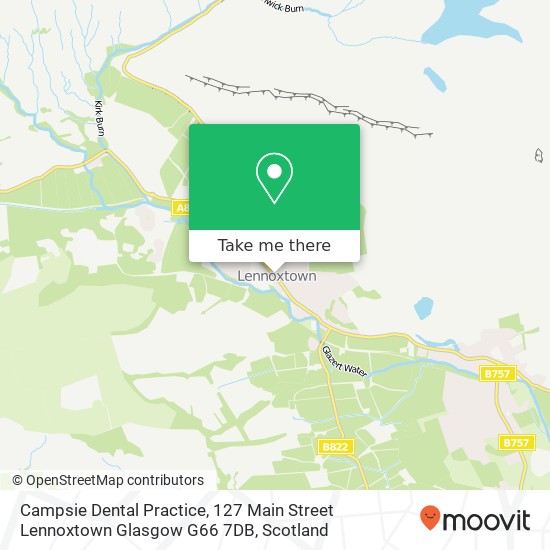 Campsie Dental Practice, 127 Main Street Lennoxtown Glasgow G66 7DB map