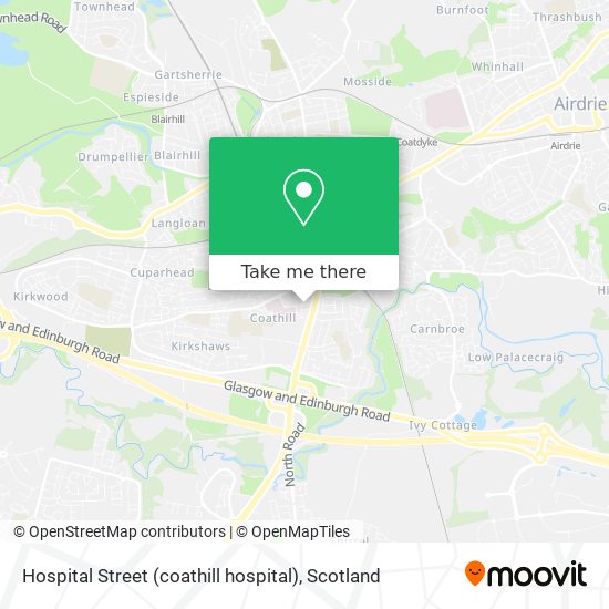 Hospital Street (coathill hospital) map