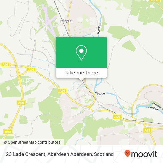 23 Lade Crescent, Aberdeen Aberdeen map