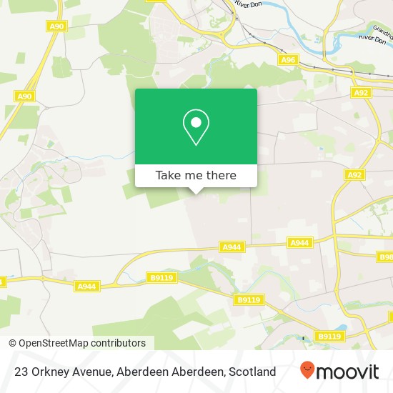 23 Orkney Avenue, Aberdeen Aberdeen map