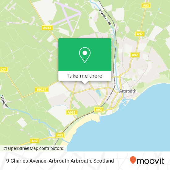 9 Charles Avenue, Arbroath Arbroath map