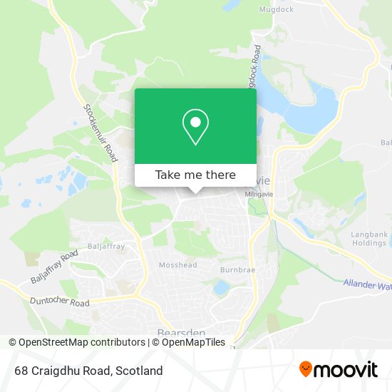 68 Craigdhu Road map