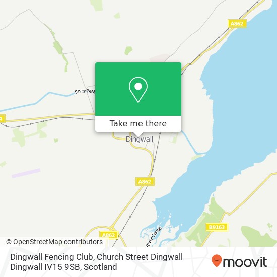 Dingwall Fencing Club, Church Street Dingwall Dingwall IV15 9SB map