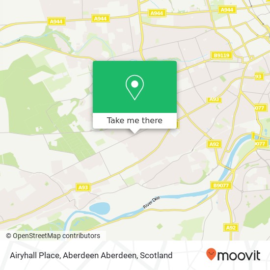 Airyhall Place, Aberdeen Aberdeen map