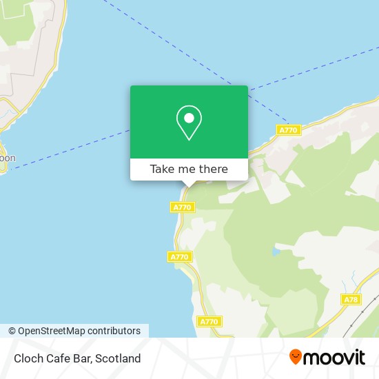Cloch Cafe Bar map