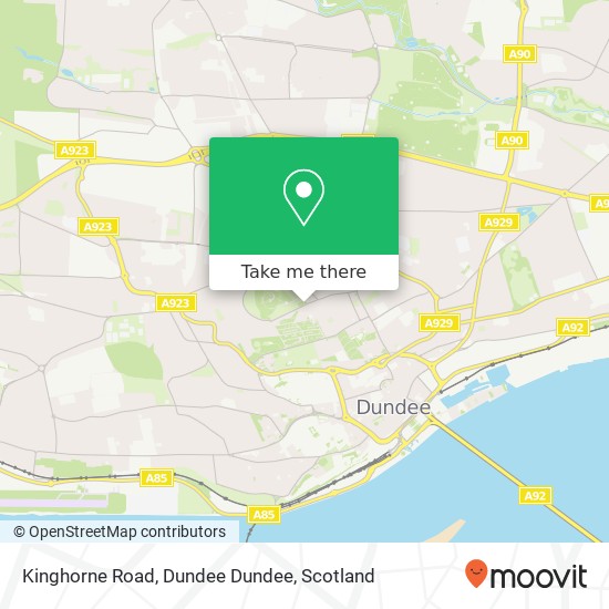 Kinghorne Road, Dundee Dundee map