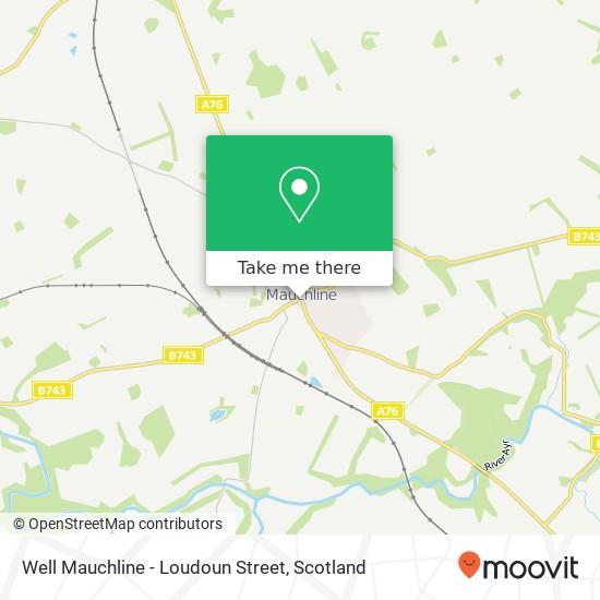 Well Mauchline - Loudoun Street map