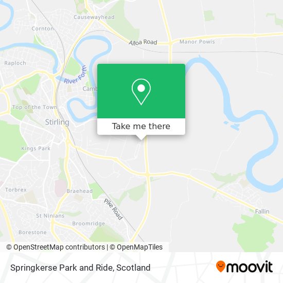 Springkerse Park and Ride map