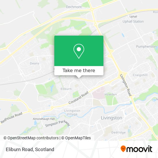 Eliburn Road map