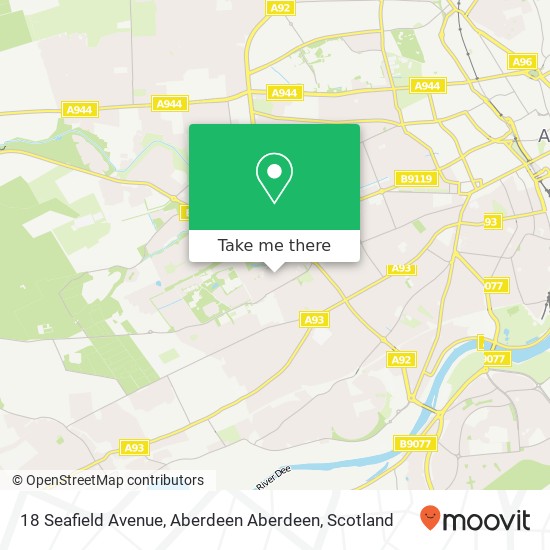 18 Seafield Avenue, Aberdeen Aberdeen map