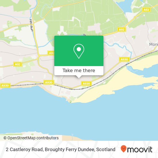 2 Castleroy Road, Broughty Ferry Dundee map