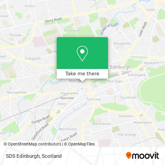 SDS Edinburgh map