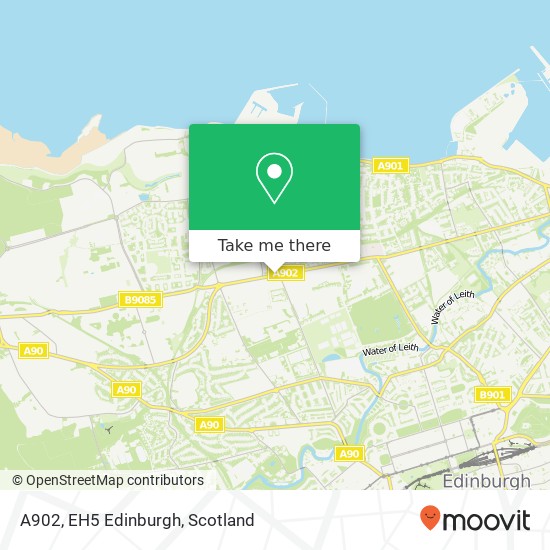 A902, EH5 Edinburgh map