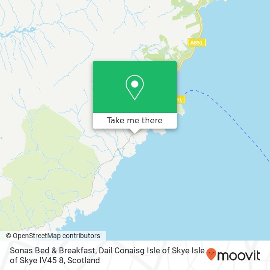 Sonas Bed & Breakfast, Dail Conaisg Isle of Skye Isle of Skye IV45 8 map