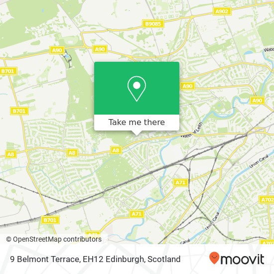 9 Belmont Terrace, EH12 Edinburgh map