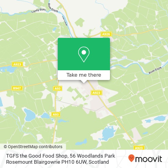 TGFS the Good Food Shop, 56 Woodlands Park Rosemount Blairgowrie PH10 6UW map