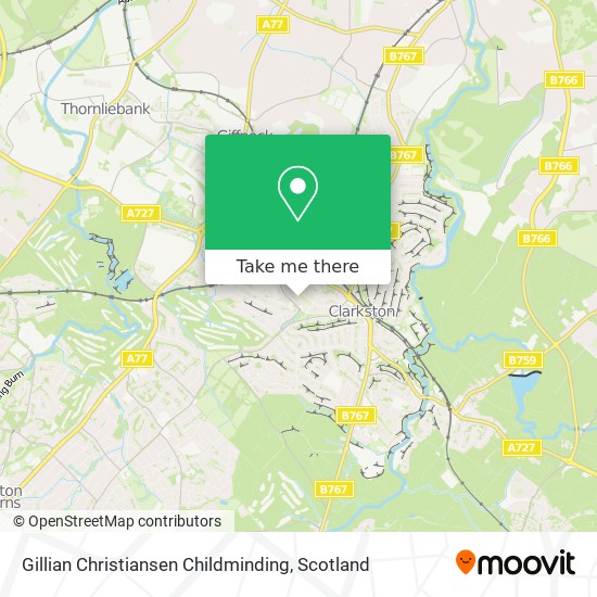 Gillian Christiansen Childminding map