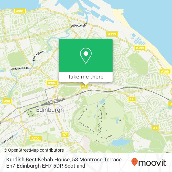 Kurdish Best Kebab House, 58 Montrose Terrace Eh7 Edinburgh EH7 5DP map