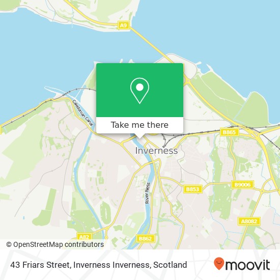 43 Friars Street, Inverness Inverness map