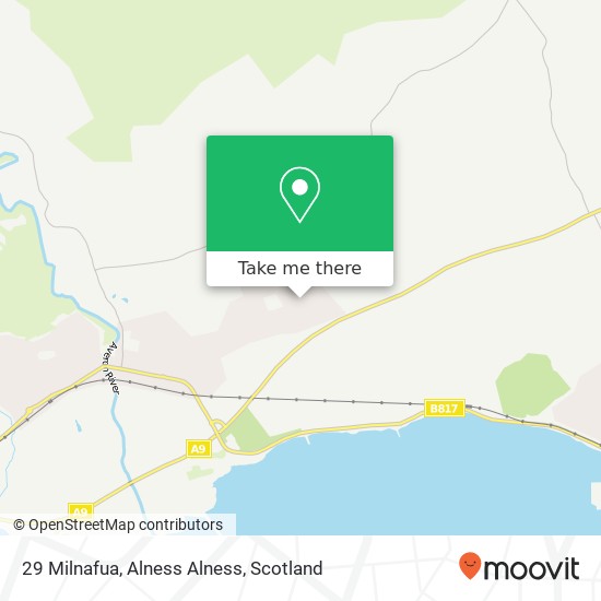 29 Milnafua, Alness Alness map