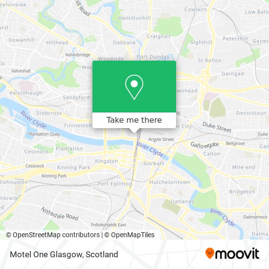 Motel One Glasgow map