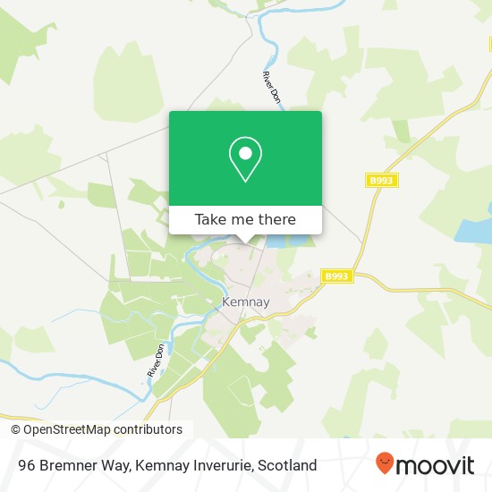 96 Bremner Way, Kemnay Inverurie map