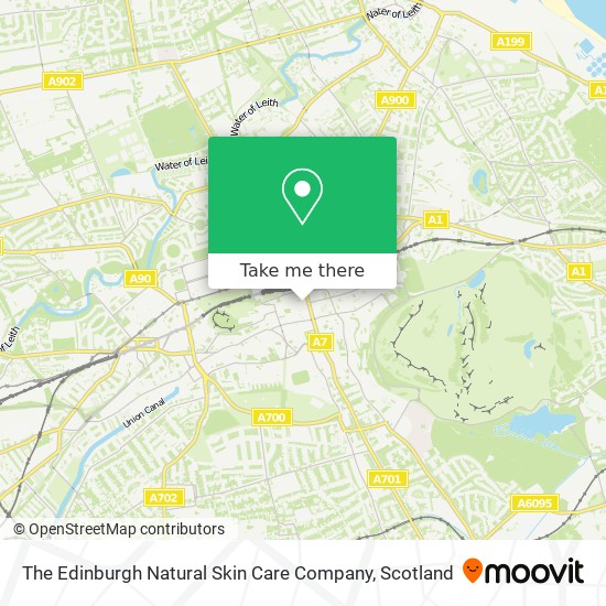 The Edinburgh Natural Skin Care Company map