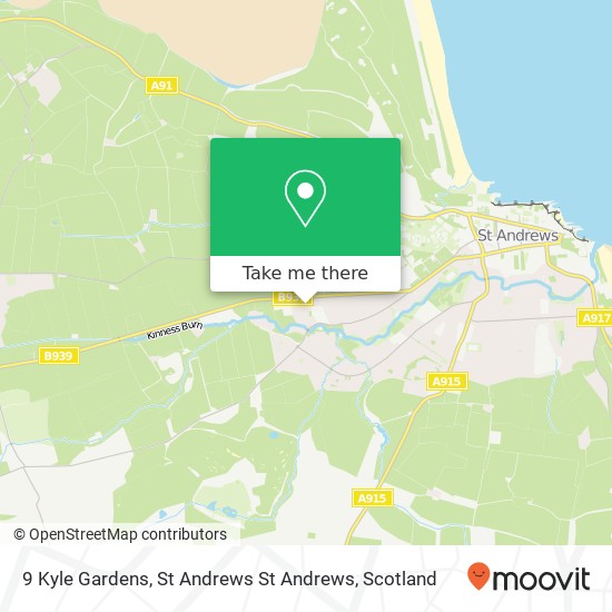 9 Kyle Gardens, St Andrews St Andrews map