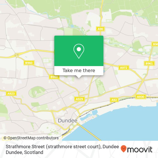 Strathmore Street (strathmore street court), Dundee Dundee map